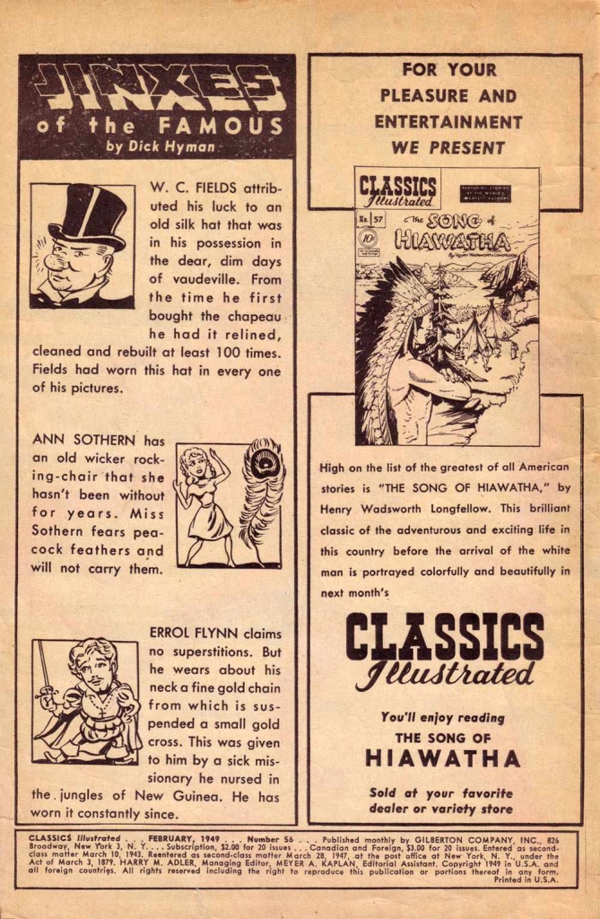 CLASSICS ILLUSTRATED 056 00 ifc